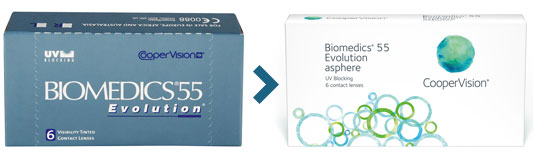 Biomedics 55 Evelutions Linsen